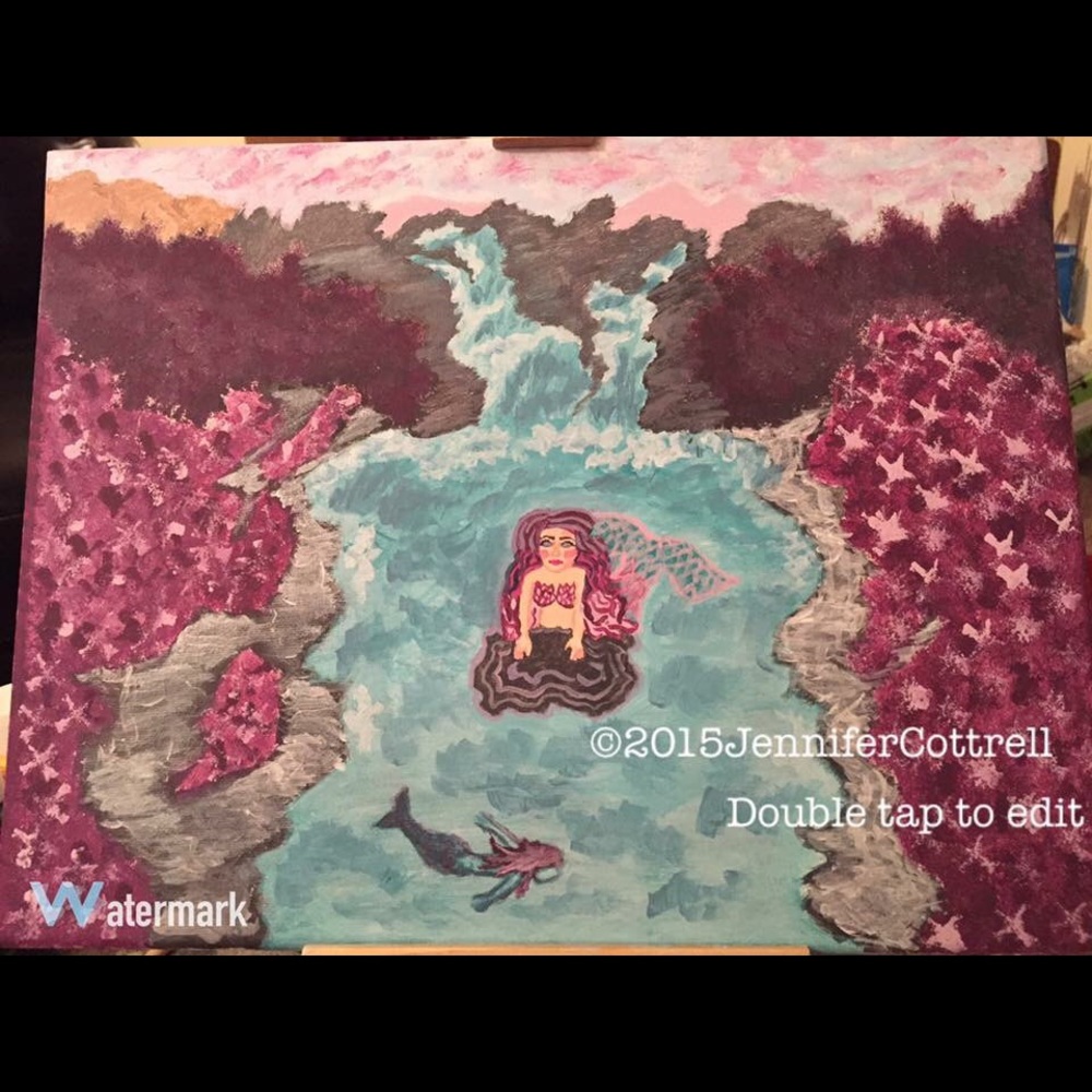 Chariote Falls original canvas painting by me